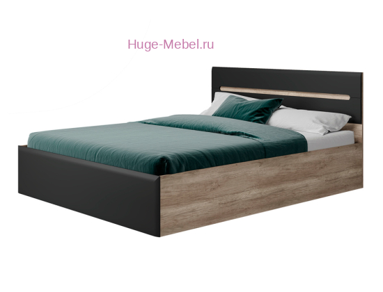 Двуспальная кровать "Наоми КР-11 графит"
