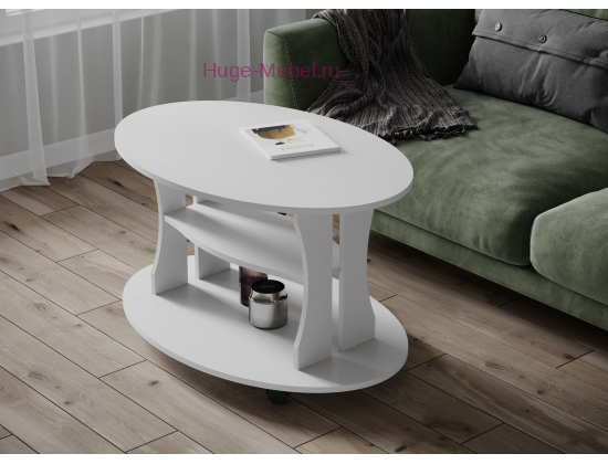 Стол журнальный "Консул-1 белый"