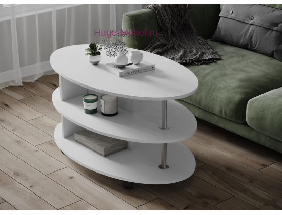 Стол журнальный "Консул-4 белый"