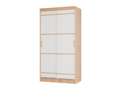 Шкаф купе "Сакура 114 см" белый