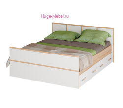 Кровать белая "Сакура 140х200"