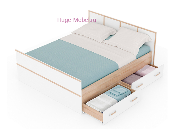 Кровать 160х200 "Сакура" белая