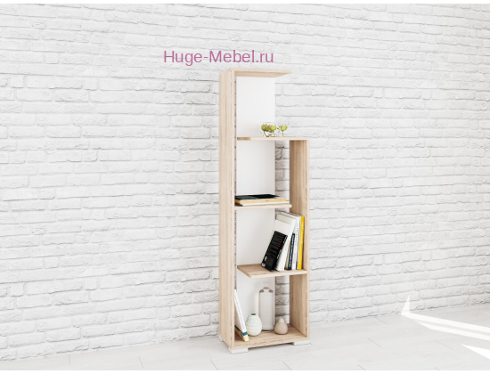 Стеллаж Ромео-6 сонома/белый