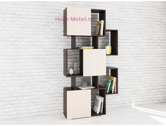 Стеллаж Ромео-9 венге/дуб