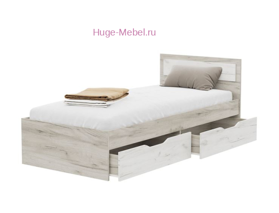 Кровать с ящиками 90х200 "Гармония КР 608" крафт