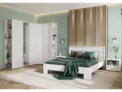 Белый спальный гарнитур "Хелен" К2 Белый спальный гарнитур "Хелен" К2