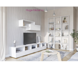 Белая стенка в гостиную "Хелен" К1