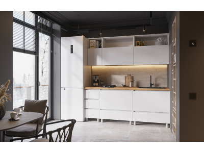 Готовая кухня "Хелен белая" 2 метра