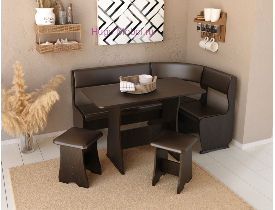 Кухонный уголок "Андрей-2 венге/шоколад"