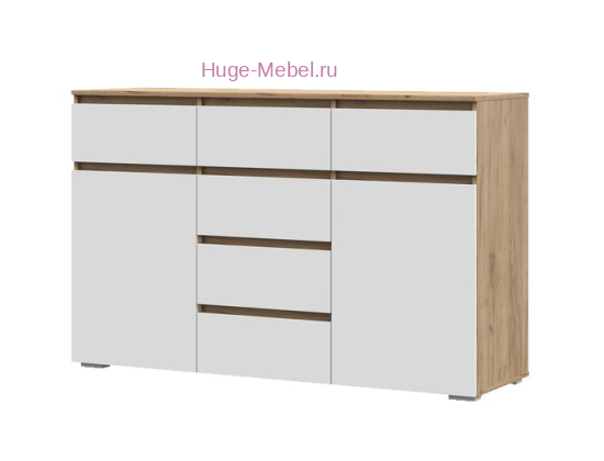 Комод "Хелен КМ 05" белый+крафт