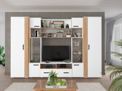 Гостиная "Оскар-18 К1 белая"