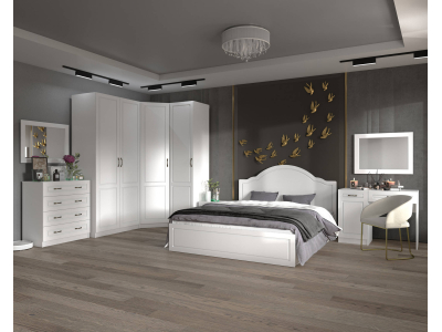Спальный гарнитур "Апполия" с угловым шкафом Спальный гарнитур "Апполия" с угловым шкафом
