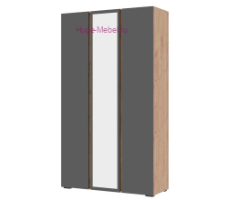 Шкаф 3-х створчатый "Хелен ШК 02" графит