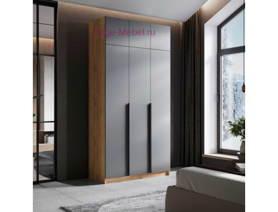 Шкаф "Лион ШК-02" графит высотой 240 см