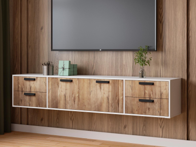 Тумба ТВ 2.2 метра "Парус-12 дуб канадский"