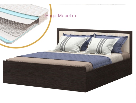 Кровать с матрасом Фиеста эконом 140х200