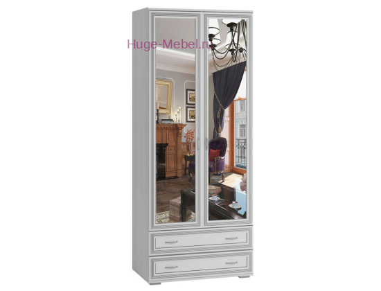 Шкаф двухстворчатый с зеркалом "Ливорно ЛШ-23" анкор