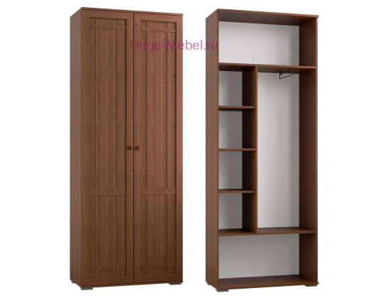 Узкий шкаф для одежды "Ричард РШ-5" орех