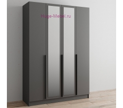 Шкаф "Мадрид" 1,6 м с зеркалом графит