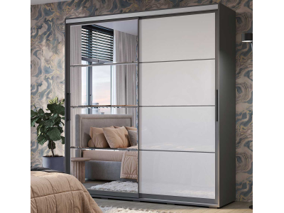 Шкаф-купе 196 см "Крафт-6" графит Шкаф-купе 196 см "Крафт-6" графит