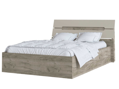 Каркас кровати 140х200 "Гавана" кашемир/крафт серый