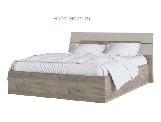 Каркас кровати 160х200 "Гавана" кашемир/крафт серый