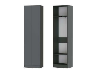 Шкаф платяной "Руэлла" графит серый