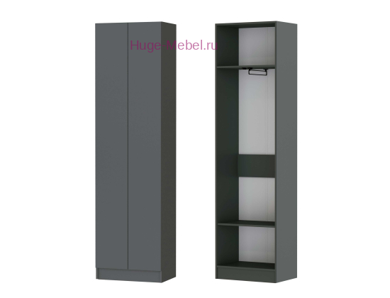 Шкаф платяной "Руэлла" графит серый
