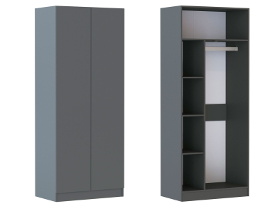 Шкаф универсальный "Руэлла" графит серый Шкаф универсальный "Руэлла" графит серый