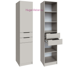 Шкаф 50 см с 2 ящиками "Мадрид" кашемир