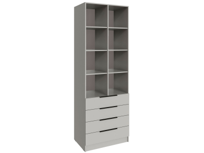 Стеллаж 80 см с 4 ящиками "Мадрид" кашемир Стеллаж 80 см с 4 ящиками "Мадрид" кашемир