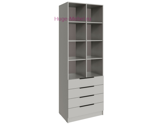 Стеллаж 80 см с 4 ящиками "Мадрид" кашемир