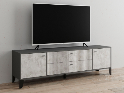 Тумба ТВ "Парус-10" графит/мальта