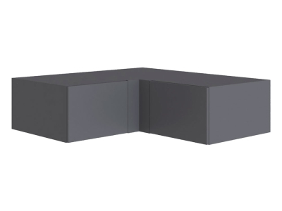 Антресоль Н300 для углового шкафа "Мадрид" графит (угол прямой)