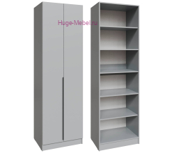 Шкаф 70 см с полками "Мадрид" серый камень