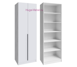 Шкаф 75 см с полками "Мадрид" белый