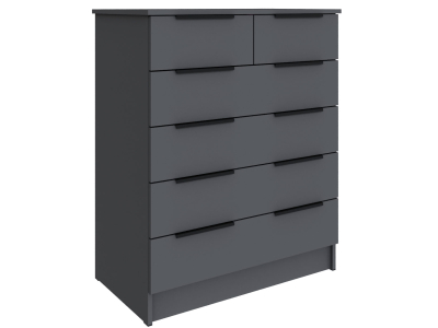 Комод 6 ящиков "Мадрид" графит