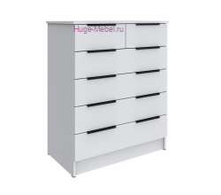 Комод 6 ящиков "Мадрид" белый