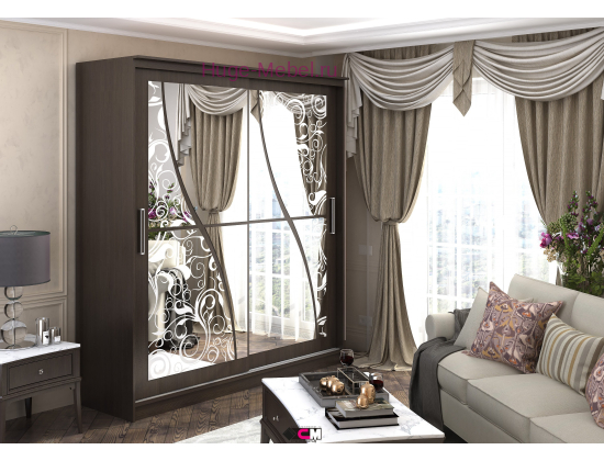 Шкаф купе "Олимп 2" венге