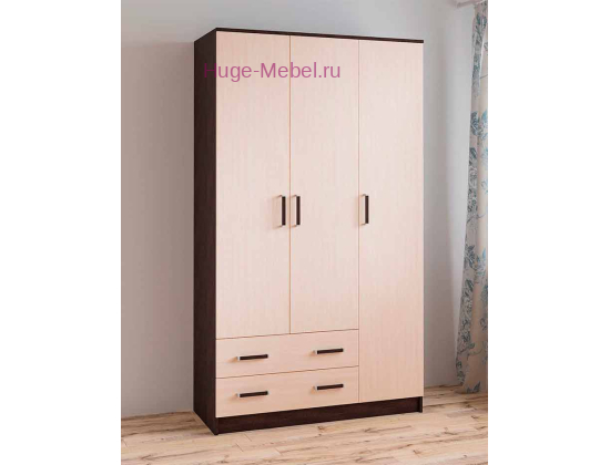 Шкаф без зеркала "Лагуна" венге/дуб