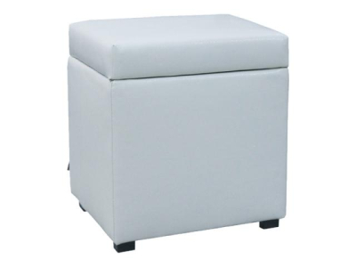 Банкетка квадратная белая