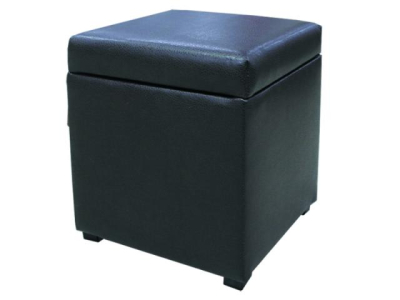 Банкетка квадратная черная