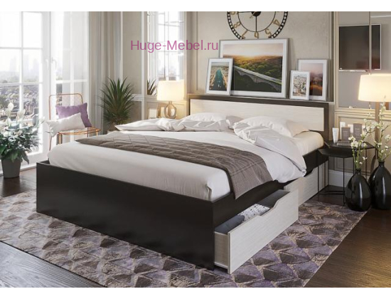 Кровать с ящиками 160 "Гармония КР 604 Венге"