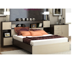 Кровать с порталом 1.6 "Бася КР-552" венге