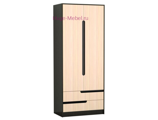 Шкаф 2-х створчатый Гавана венге/дуб молочный