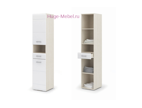 Пенал с ящиком "Симба" белый